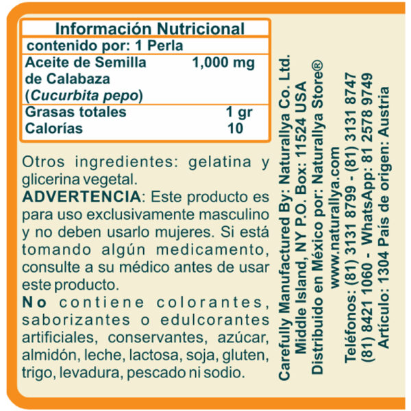 Aceite de Semillas de Calabaza Naturallya®