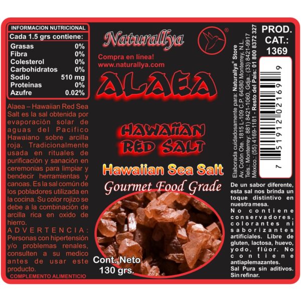 Alaea Hawaiian Red Salt Naturallya