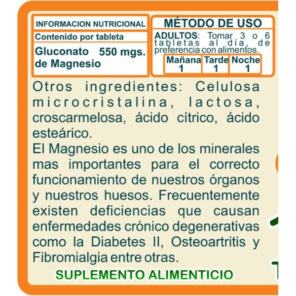 Gluconato de Magnesio Naturallya®