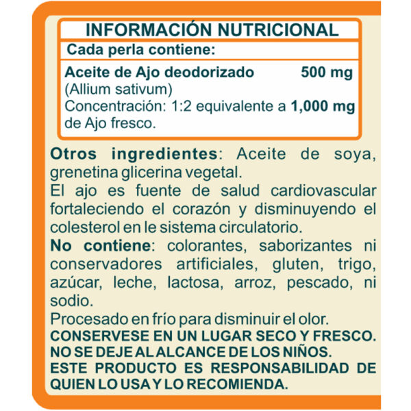 Aceite de Ajo Deodorizado Naturallya®