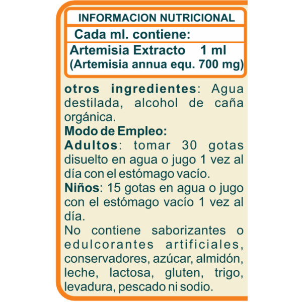 Artemisinina Artemisa annua 30ml Naturallya®