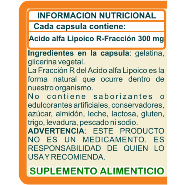 Acido alfa Lipoico R-Fraction Naturallya®