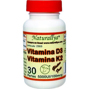 Vitamina D3 y K2 Naturallya
