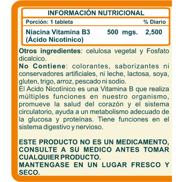 Niacina Vitamina B3 Naturallya®