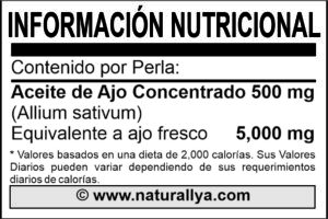Aceite de Ajo Ultra Concentrado Naturallya®