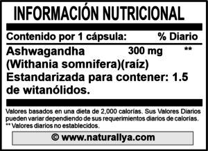 Ashwagandha 300 mg Naturallya®
