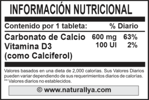 Calcio 600mg Naturallya®