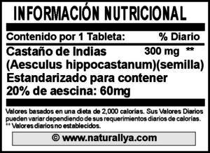 Castaño de Indias 300mg Naturallya® 